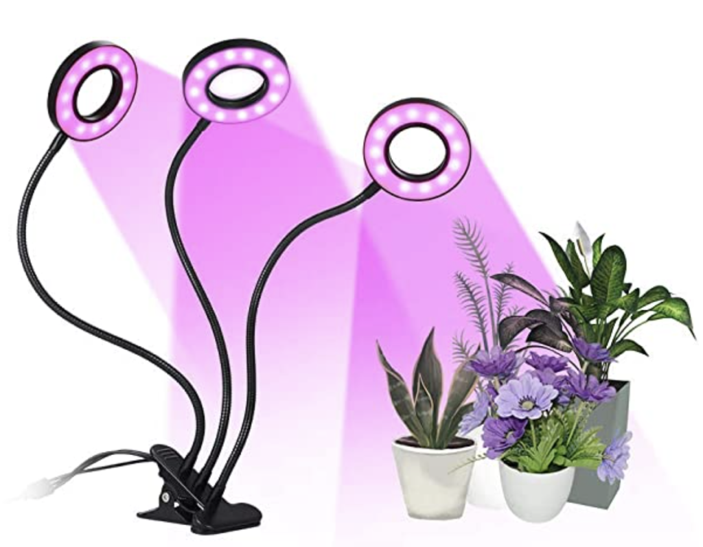 Lampe de Plante,360° Lampe de Croissance à 4 Têtes 80 LEDs